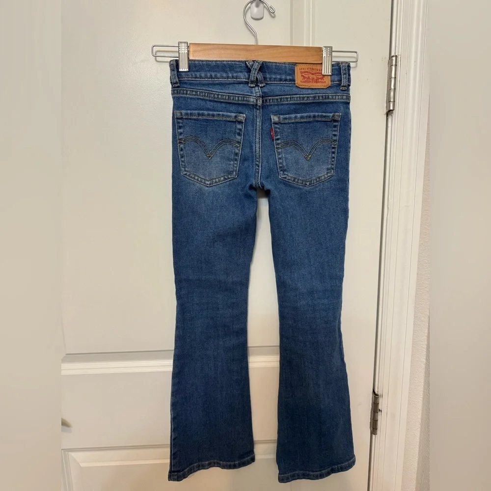 Levi's Kids Blue Regular Rise Flare Jeans - Picture 2 of 4